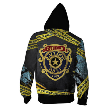 Novedad Peligro Biológico Resident Evil Sudadera Estampada con Cremallera y Capucha para Adultos Unisex